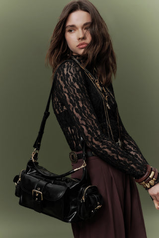 Mica Bag With Buckle Detail Black