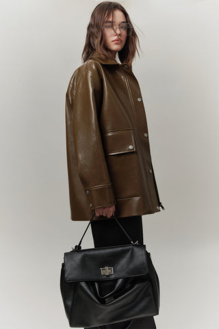 Arte Large Shoulder Bag Black