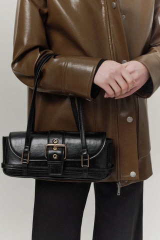 Mica Baguette Bag Black