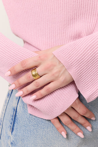 Retro Chic Ring Gold