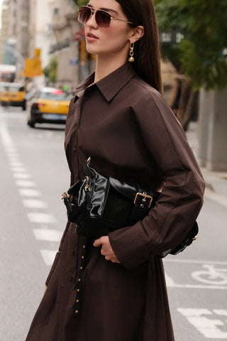 Mica Bag With Buckle Detail Black