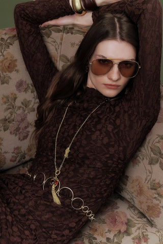 Chain Belt With Ring Detail Gold