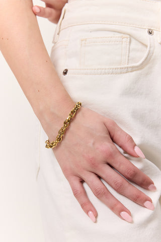 Mini Hoop Bracelet Gold