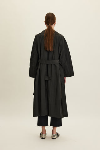 Jude Oversized Trench Coat Anthracite