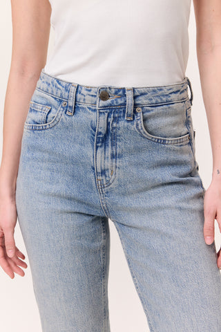 High-Rise Flared Jeans Light Blue