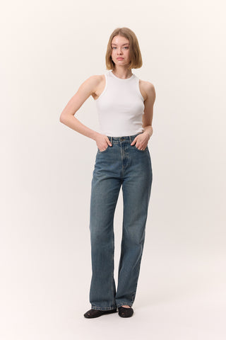 Long-Leg Straight Jeans Livid