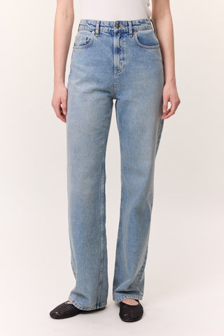 Long-Leg Straight Jeans Blue