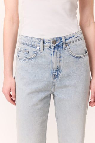 High-Waist Mom-Fit Jeans Ice Blue