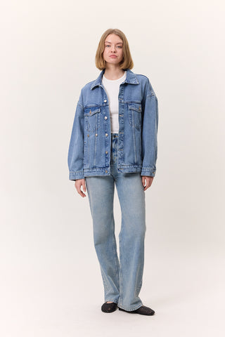 Oversized Denim Jacket Blue