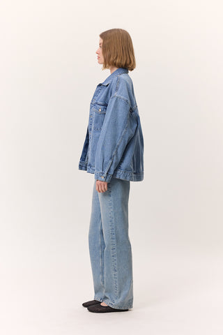 Oversized Denim Jacket Blue