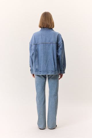 Oversized Denim Jacket Blue