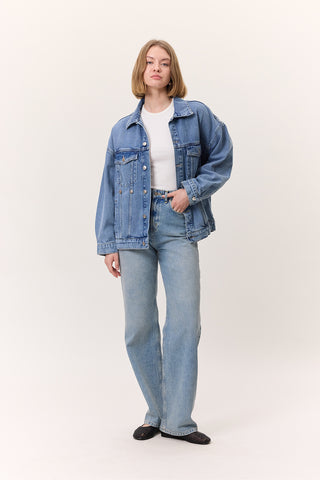 Oversized Denim Jacket Blue