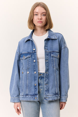 Oversized Denim Jacket Blue