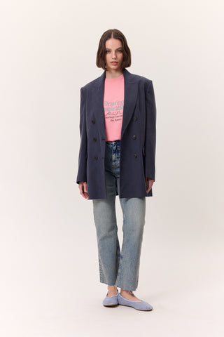 Washed Short-Sleeve T-Shirt Pink