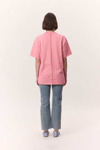 Washed Short-Sleeve T-Shirt Pink