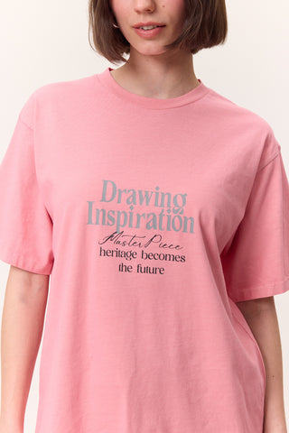Washed Short-Sleeve T-Shirt Pink