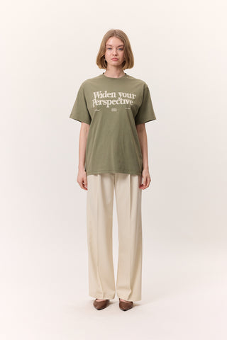 Washed Short-Sleeve T-Shirt Green