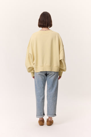 Washed Sweatshirt Yellow