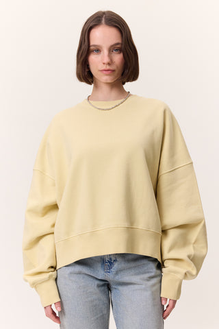 Washed Sweatshirt Yellow