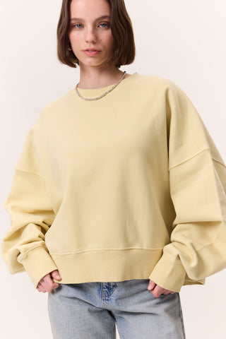 Washed Sweatshirt Yellow