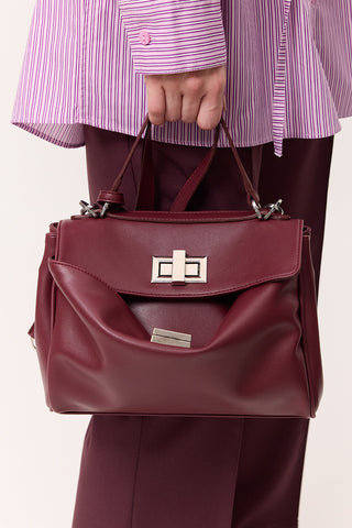 Arte Shoulder Bag Burgundy