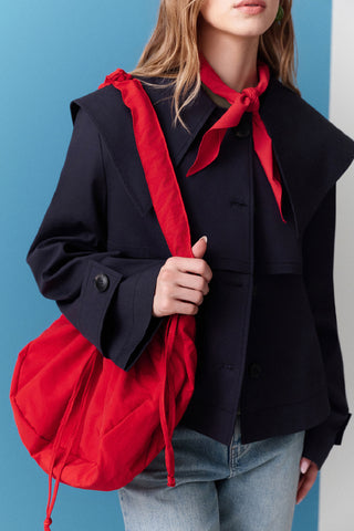 Enya Pocketed Crossbody Bag Red