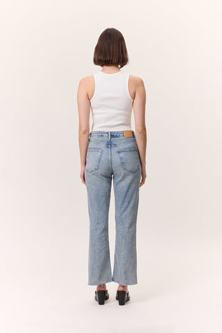 High-Rise Flared Jeans Light Blue