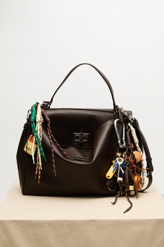 Arte Large Shoulder Bag Dark Brown