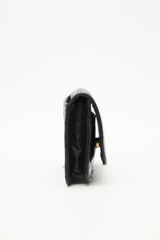 Quilted Wallet Bag Black
