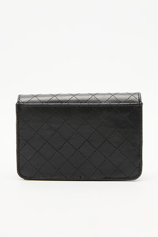 Quilted Wallet Bag Black