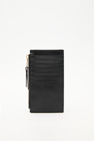 Fermuarlı Kartlık Siyah