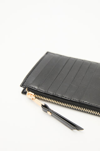 Fermuarlı Kartlık Siyah