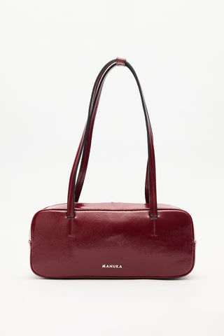 French Baguette Bag Burgundy