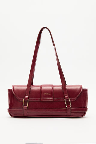 Mica Baguette Bag Burgundy