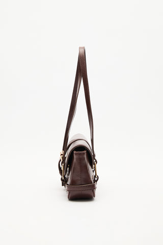 Mica Baguette Bag Brown