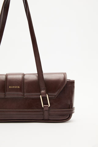 Mica Baguette Bag Brown