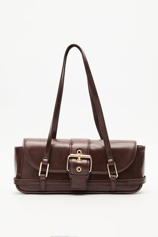 Mica Baguette Bag Brown