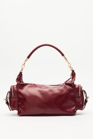 Mica Bag With Buckle Detail Burgundy