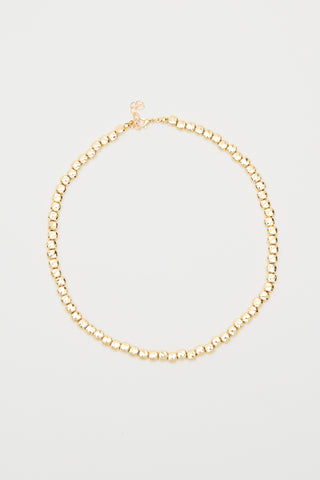 Delicate Beaded Necklace Gold