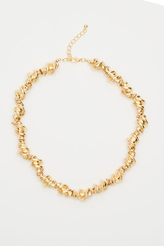 Twisted Chain Necklace Gold