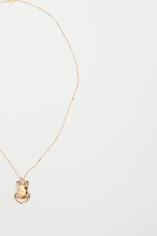 Beetle Pendant Necklace Standard