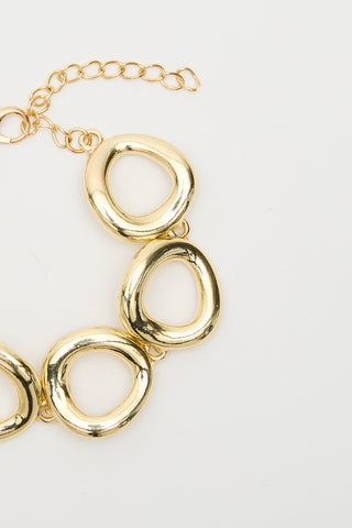 Ring Detail Bracelet Gold