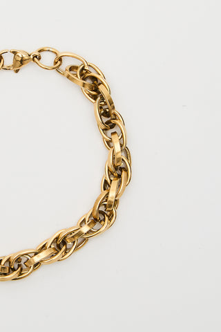 Mini Hoop Bracelet Gold