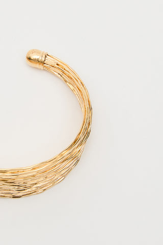 Multi-Wire Cuff Bracelet Gold