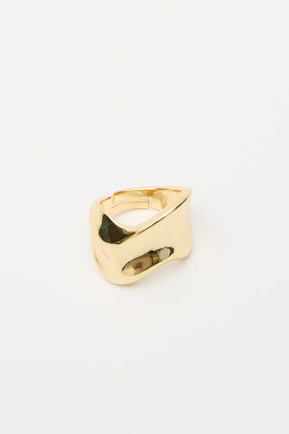 Wave Design Ring Gold