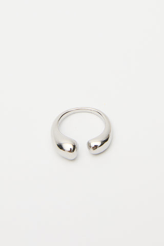 Silver Crescent Ring Silver