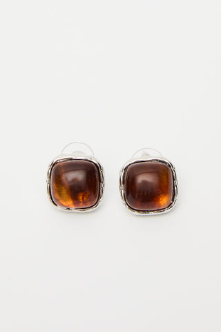 Vintage Earrings Brown