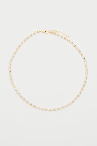 Shimmer Pearl Necklace Gold