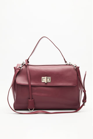 Arte Large Shoulder Bag Burgundy
