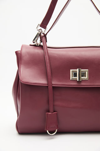 Arte Large Shoulder Bag Burgundy
